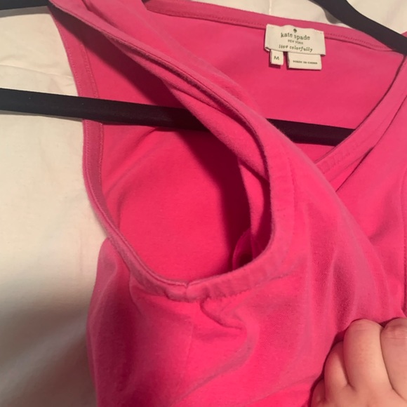 Kate spade  hot pink bow keyhole tank - Picture 5 of 6